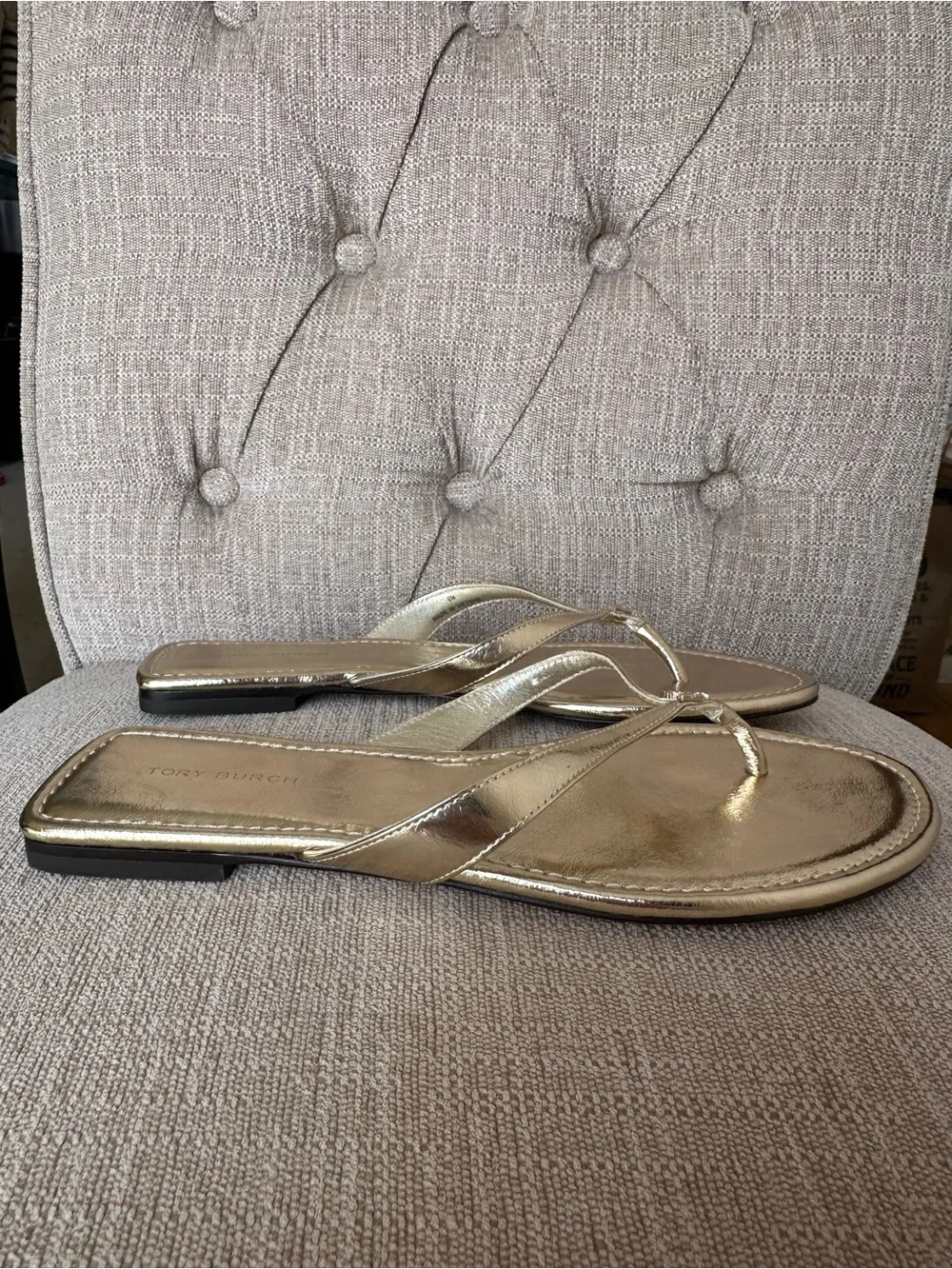 Tory Burch sleek metallic